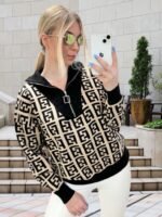 Дамска блуза фино плетиво в два цвята - Image 2