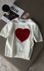 Дамски блузи MIU MIU с къс ръкав - Image 2